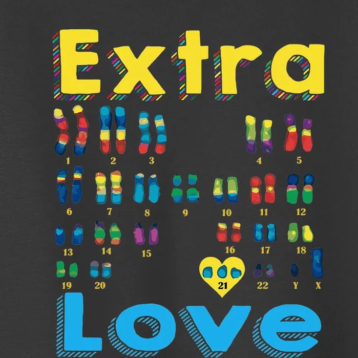 Trisomy 21 XY Extra Chromosome  World Down Syndrome Day Toddler T-Shirt