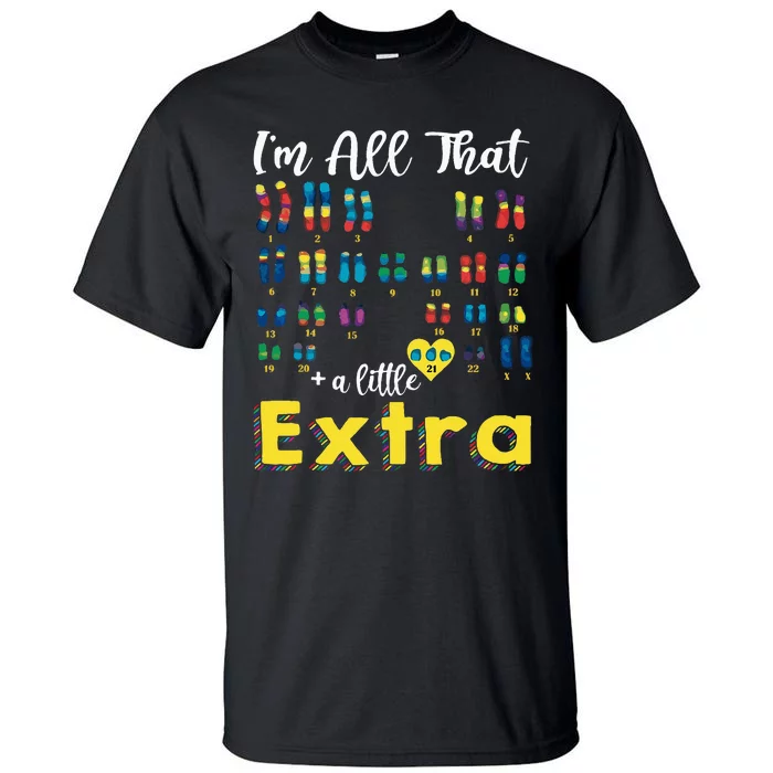 Trisomy 21 XX Extra Chromosome World Down Syndrome Day Tall T-Shirt