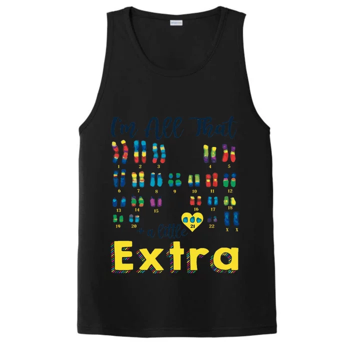 Trisomy 21 XX Extra Chromosome  World Down Syndrome Day Performance Tank