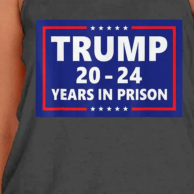 Trump 2024 Years In Prison Trump In 2024 Funny Women's Knotted Racerback Tank