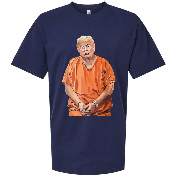 Trump 2024 Years In Prison Funny Antitrump Sueded Cloud Jersey T-Shirt