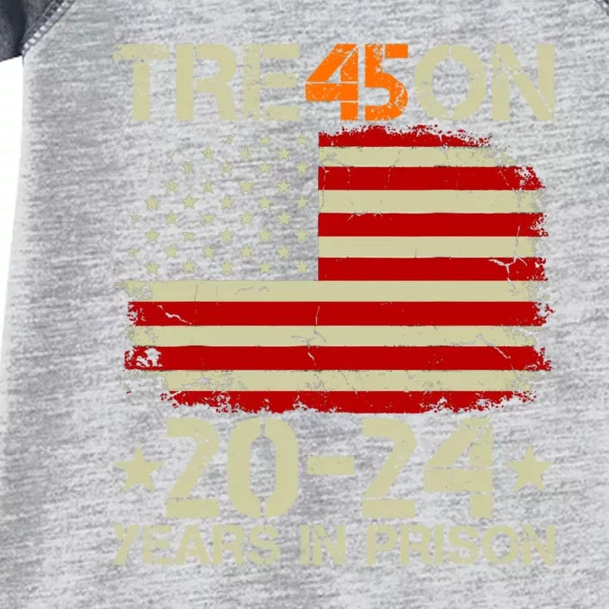 Tre45on 2024 Years In Prison AntI Trump 2024 Infant Baby Jersey Bodysuit