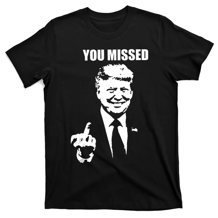 Trump 2024 You Missed Butler Pa Rally Patriotic Flag Vintage T-Shirt