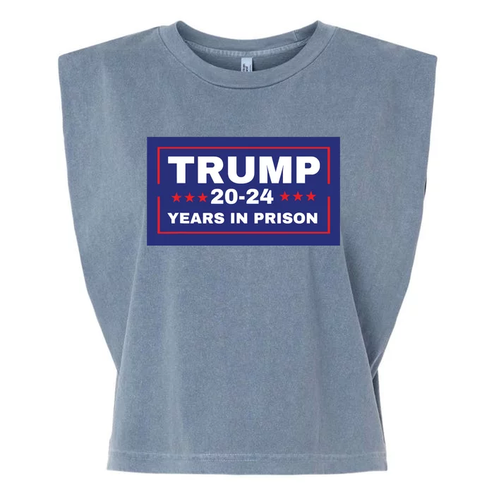 Trump 2024 Years In Prison Democrats Liberals Vote Blue Garment-Dyed Women's Muscle Tee