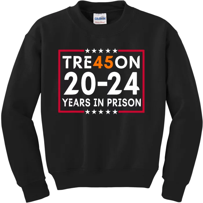 Tre45on 2024 Years In Prison Anti Trump Political Kids Sweatshirt