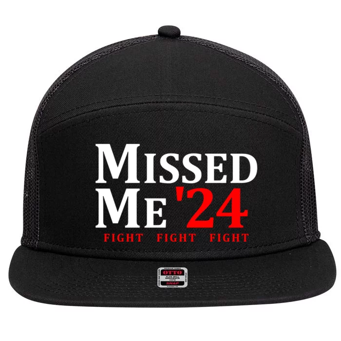 Trump 24 You Missed Me 7 Panel Mesh Trucker Snapback Hat