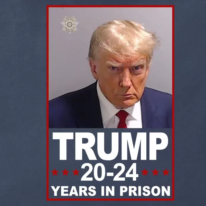 Trump 2024 Years In Prison Mugshot Election Zip Tote Bag