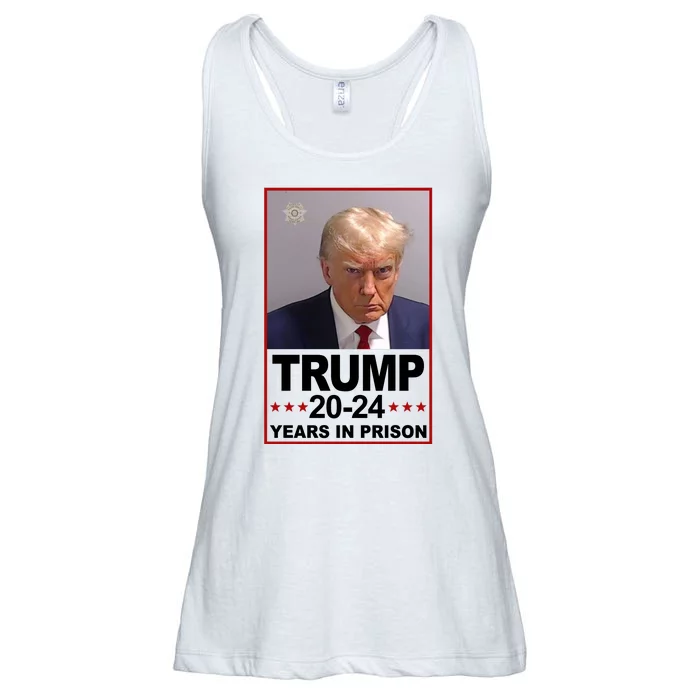 Trump 2024 Years In Prison Mugshot Election Ladies Essential Flowy Tank