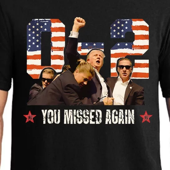 Trump 2024 You Missed Again 2 0 2nd Assassination Attempt Pajama Set