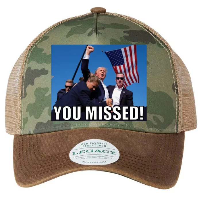 Trump 2024 You Missed Gun Shot At Pennsylvania Rally Legacy Tie Dye Trucker Hat