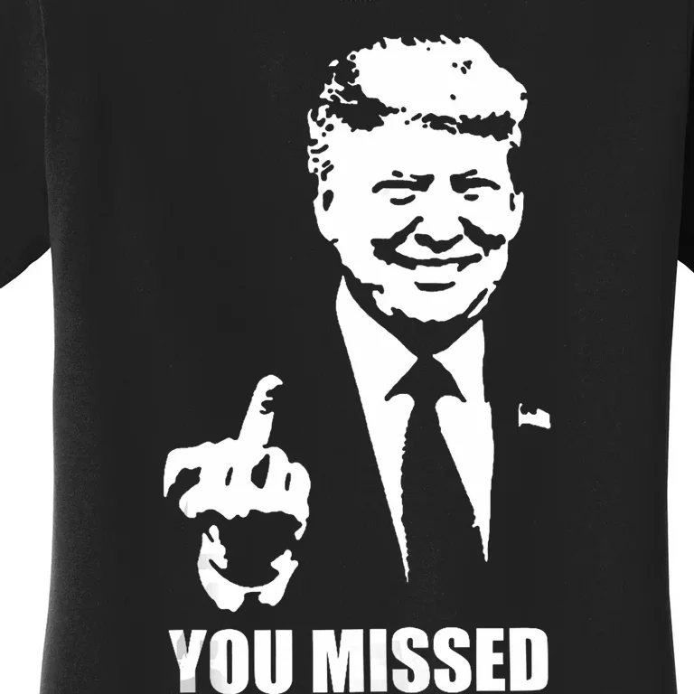 Trump 2024 You Missed Butler Pa Rally Patriotic Flag Women's T-Shirt