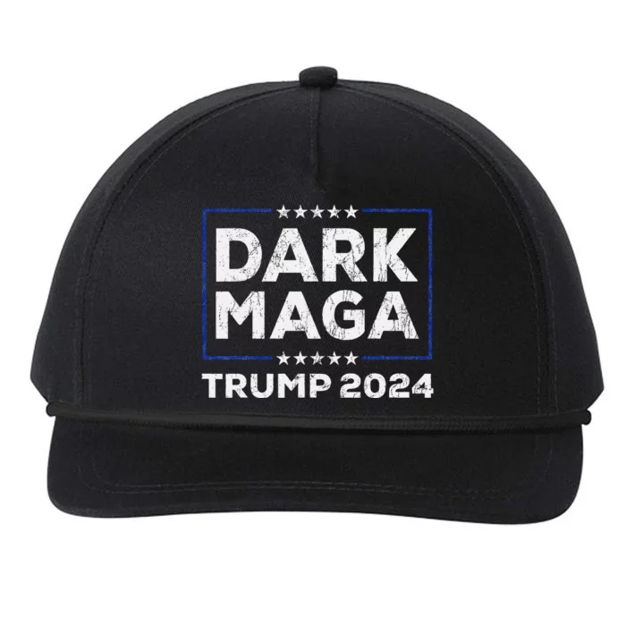 Trump 2024 Yard Sign Dark Maga Trump Snapback Five-Panel Rope Hat