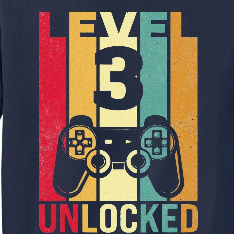 Three 3yr 3 Birthday Son Funny Gamer 3rd Years Old Sweatshirt