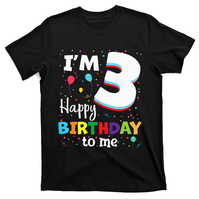 Three 3yr 3th Birthday Happy Birthday 3 Years Old T-Shirt