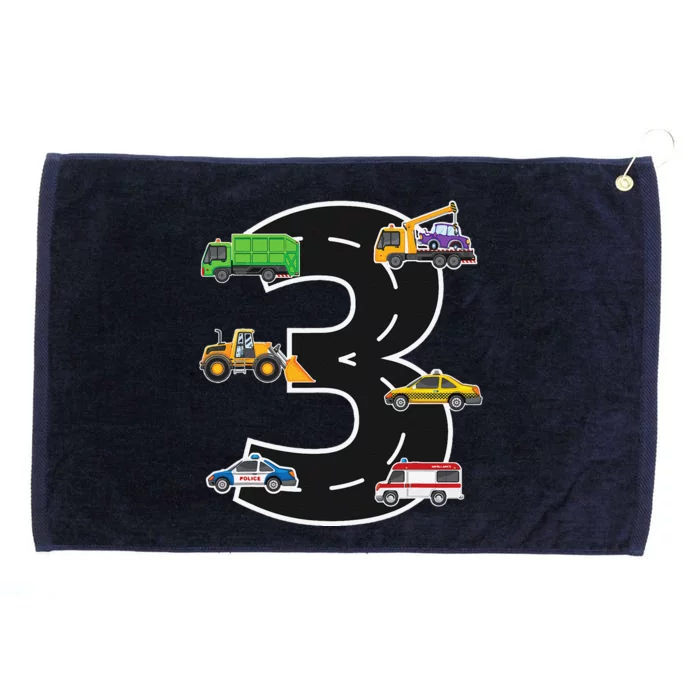 Three 3yr 3rd Birthday 3 Years Old 3 Birthday Decoration Grommeted Golf Towel