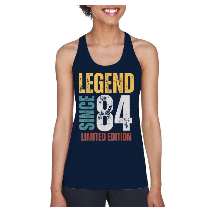 Turning 39 Birthday Decorations Men 39th BDay 1984 Birthday Women's Racerback Tank