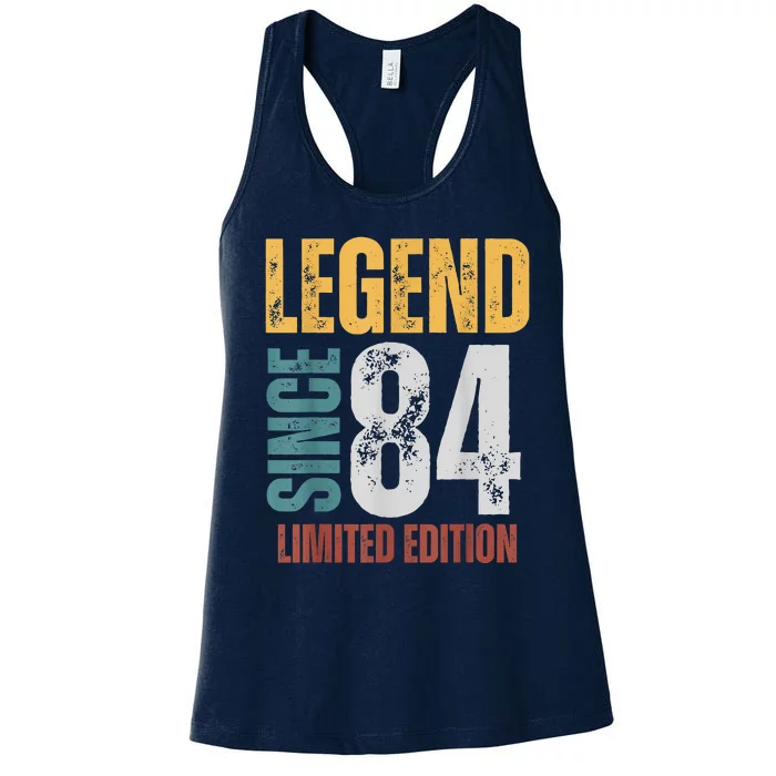 Turning 39 Birthday Decorations Men 39th BDay 1984 Birthday Women's Racerback Tank