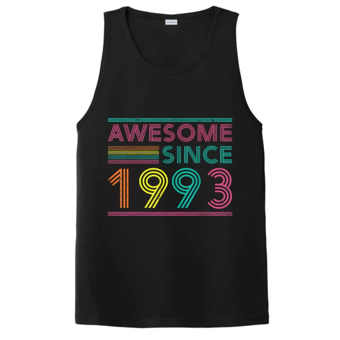 Turning 30 Birthday Decorations 30th BDay 1993 Birthday Performance Tank