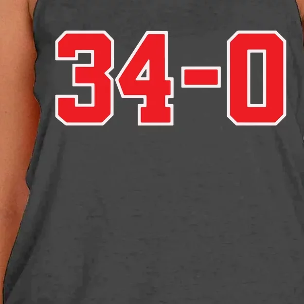 Trump 34 Counts Trump 34 Trump Guilty Trump Guilty 34 Counts Women's Knotted Racerback Tank