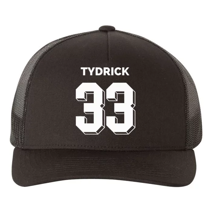 Tydrick 33 Football Sports Game Day Athletic Player Yupoong Adult 5-Panel Trucker Hat