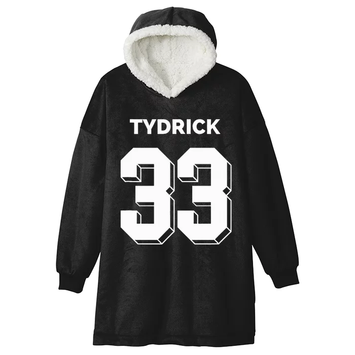 Tydrick 33 Football Sports Game Day Athletic Player Hooded Wearable Blanket