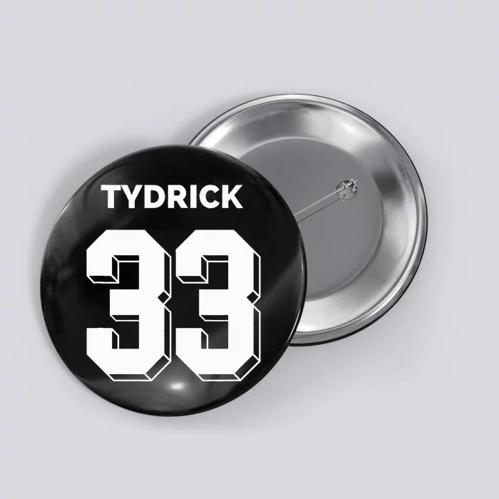 Tydrick 33 Football Sports Game Day Athletic Player Button