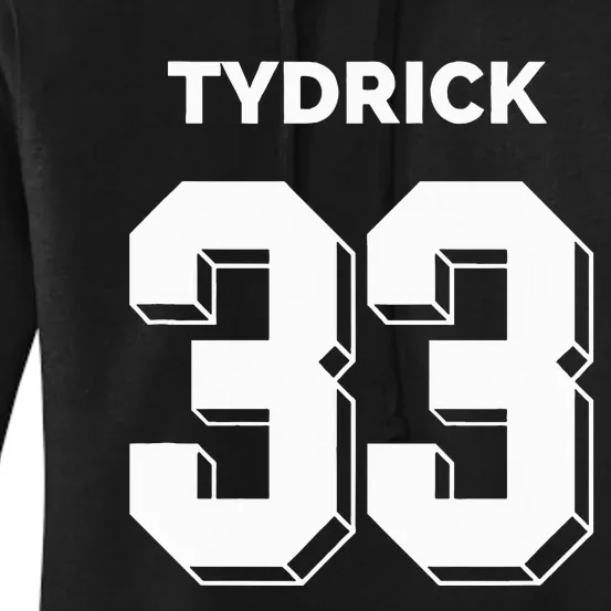 Tydrick 33 Football Sports Game Day Athletic Player Women's Pullover Hoodie