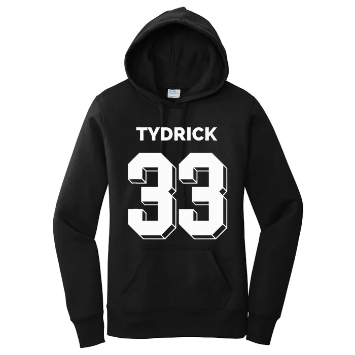 Tydrick 33 Football Sports Game Day Athletic Player Women's Pullover Hoodie