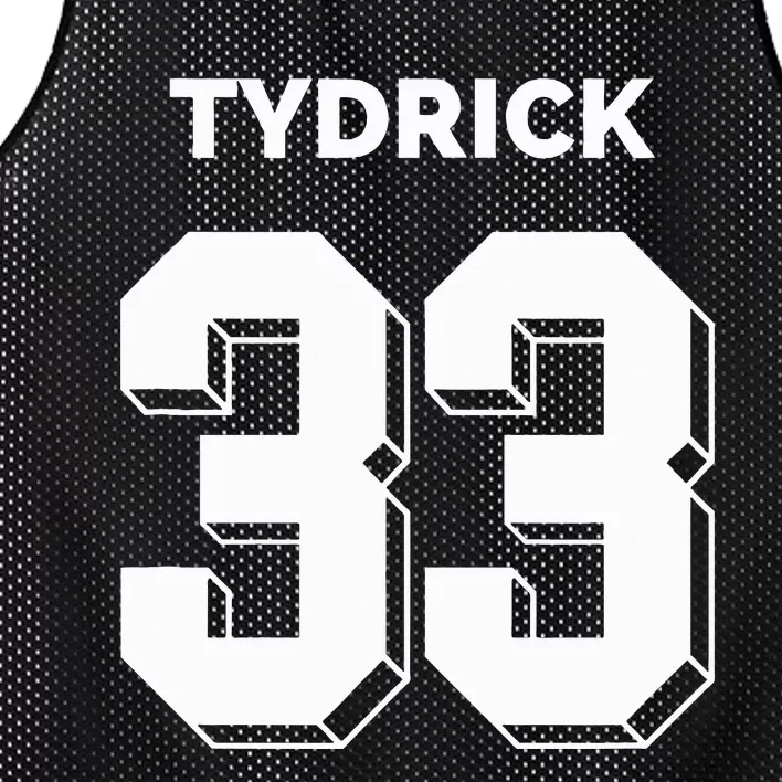 Tydrick 33 Football Sports Game Day Athletic Player Mesh Reversible Basketball Jersey Tank