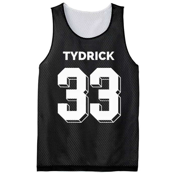 Tydrick 33 Football Sports Game Day Athletic Player Mesh Reversible Basketball Jersey Tank