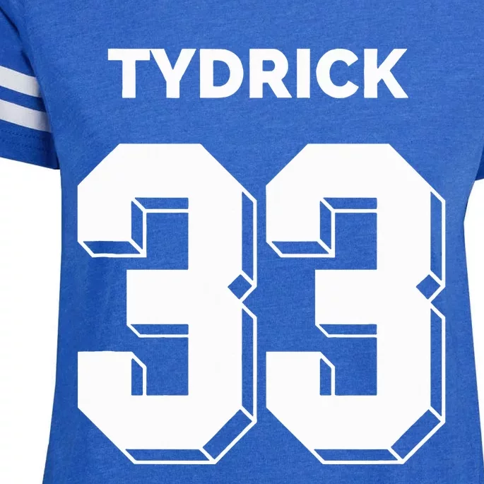 Tydrick 33 Football Sports Game Day Athletic Player Enza Ladies Jersey Football T-Shirt