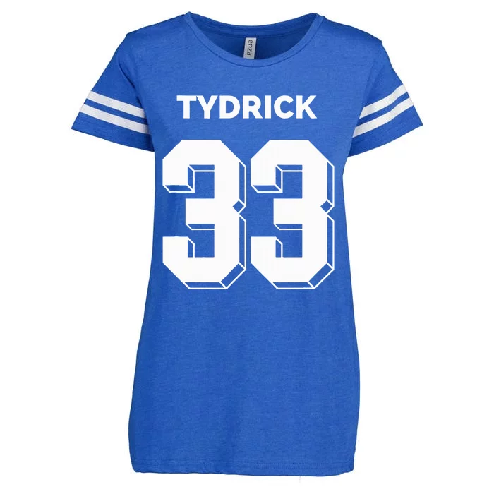 Tydrick 33 Football Sports Game Day Athletic Player Enza Ladies Jersey Football T-Shirt