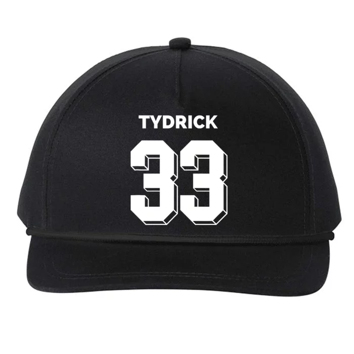 Tydrick 33 Football Sports Game Day Athletic Player Snapback Five-Panel Rope Hat