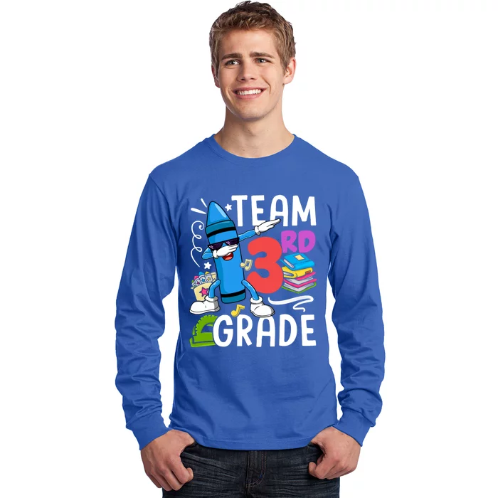 Team 3Rd Grade Cute Third Grade Teacher Gift Long Sleeve Shirt