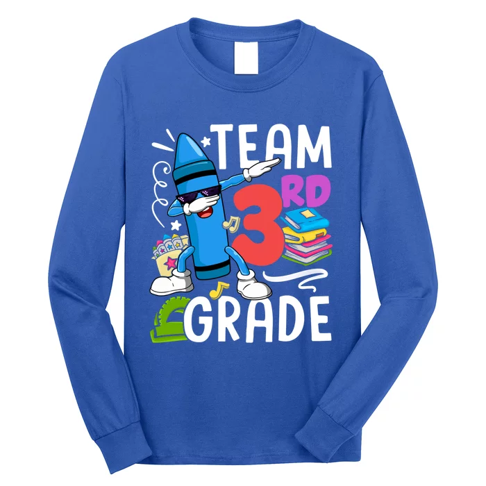 Team 3Rd Grade Cute Third Grade Teacher Gift Long Sleeve Shirt