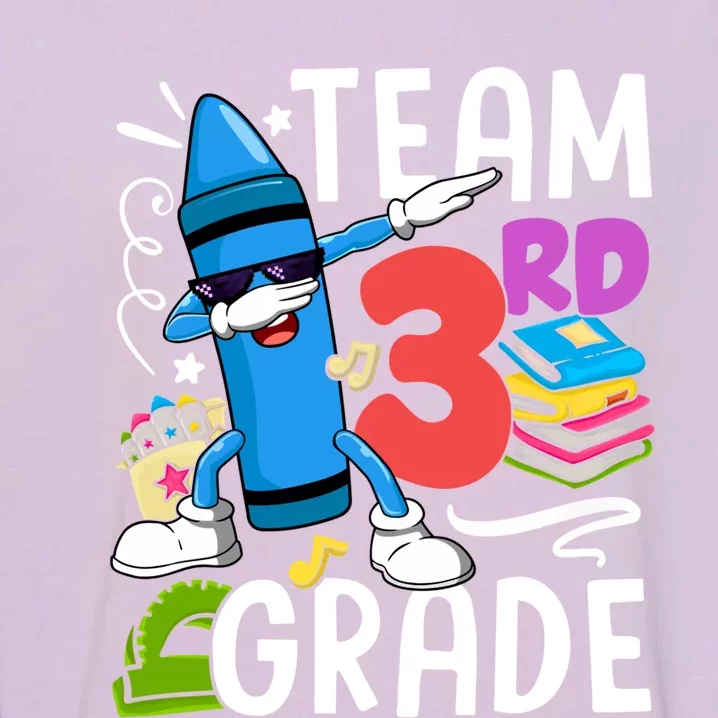 Team 3Rd Grade Cute Third Grade Teacher Gift Garment-Dyed Sweatshirt