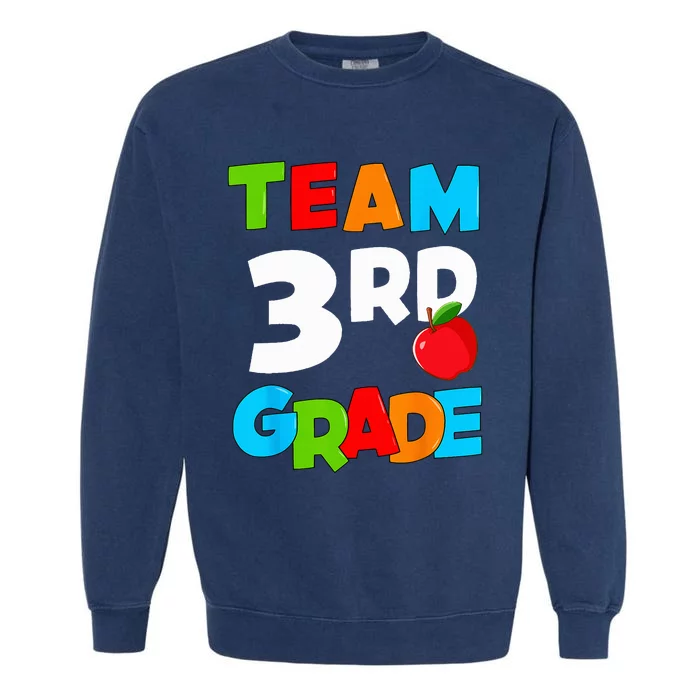 Team 3rd Grade Back To School Garment-Dyed Sweatshirt