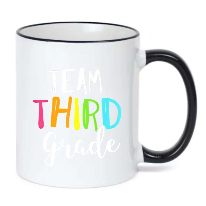 Team 3rd Third Grade Teacher Back To School Top Black Color Changing Mug