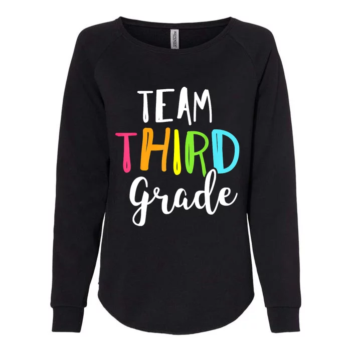 Team 3rd Third Grade Teacher Back To School Top Womens California Wash Sweatshirt