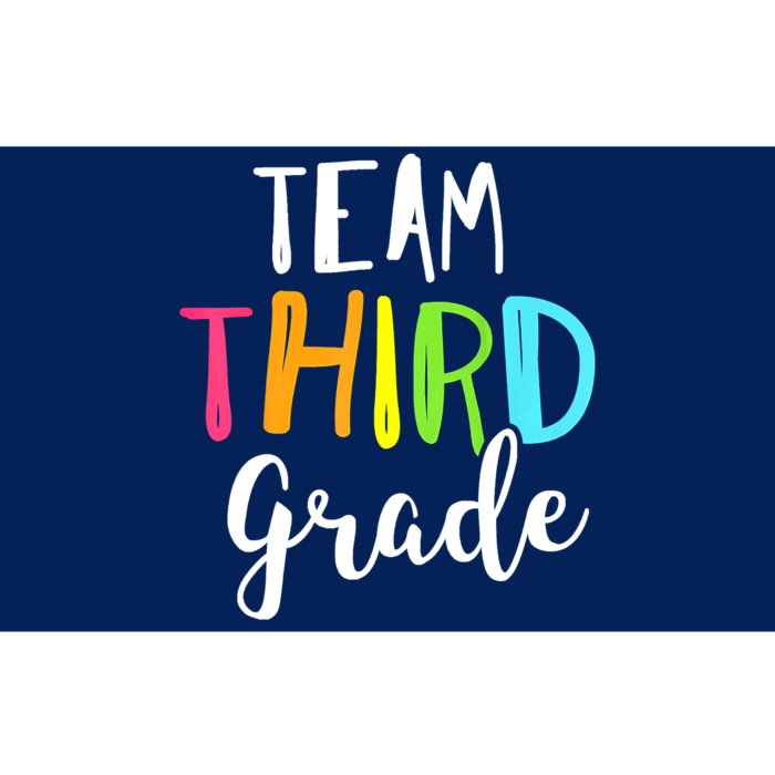 Team 3rd Third Grade Teacher Back To School Top Bumper Sticker