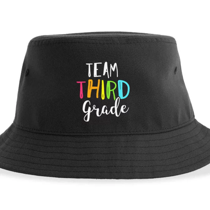 Team 3rd Third Grade Teacher Back To School Sustainable Bucket Hat