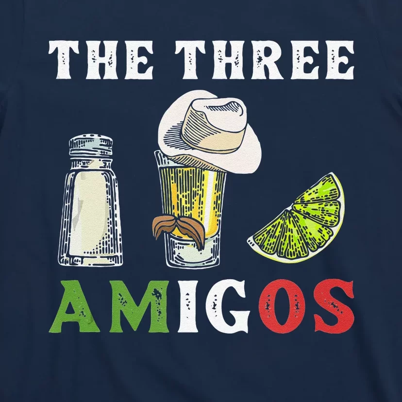 The 3 Three Amigos Funny Salt Tequila & Lime Fiesta T-Shirt