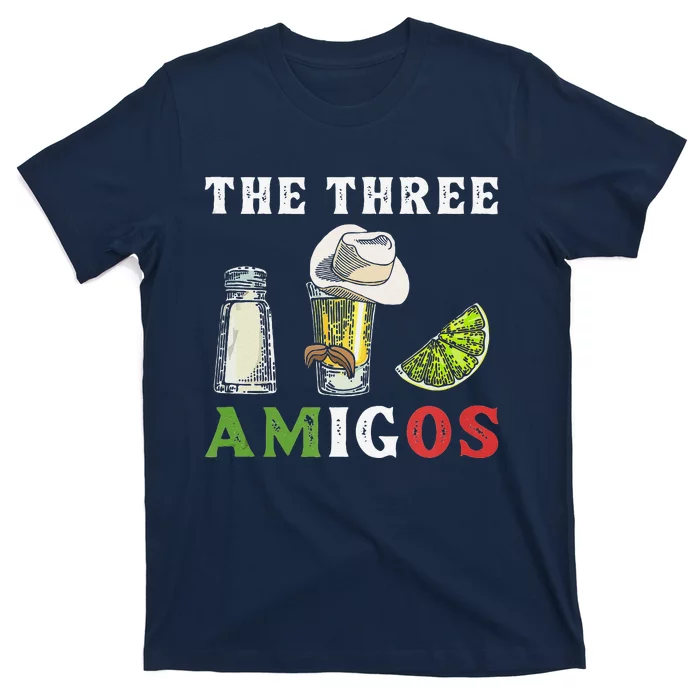 The 3 Three Amigos Funny Salt Tequila & Lime Fiesta T-Shirt