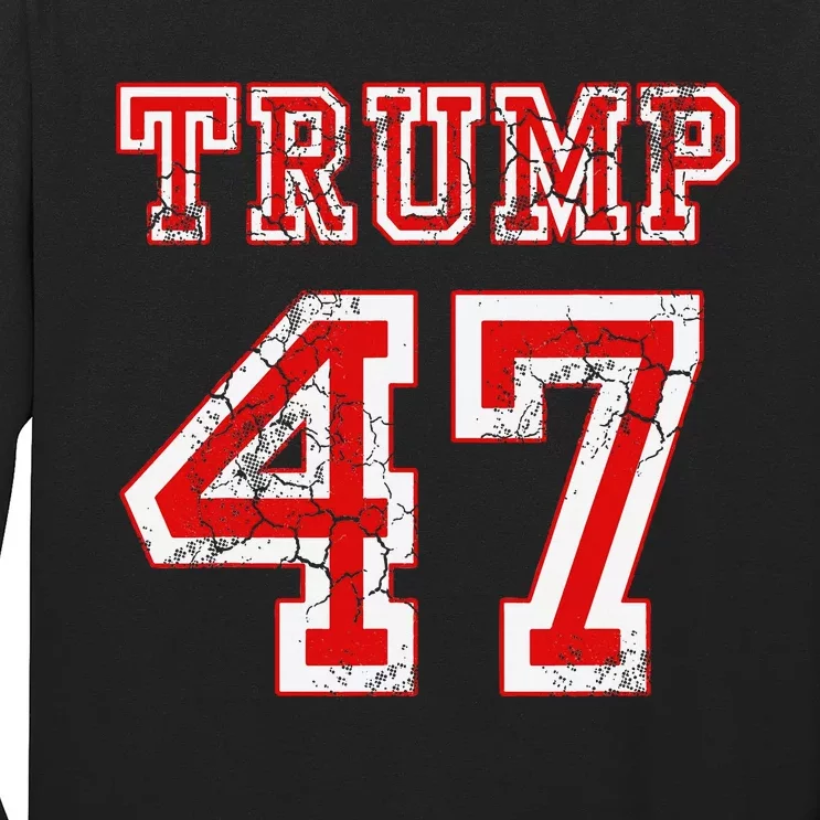 Trump 47 2024 Election Republican Conservative Long Sleeve Shirt