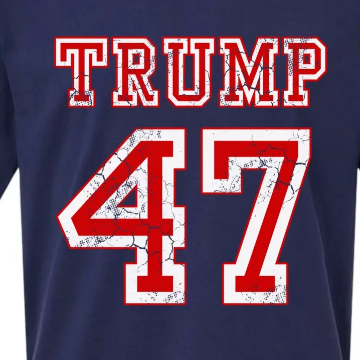 Trump 47 2024 Election Republican Conservative Sueded Cloud Jersey T-Shirt