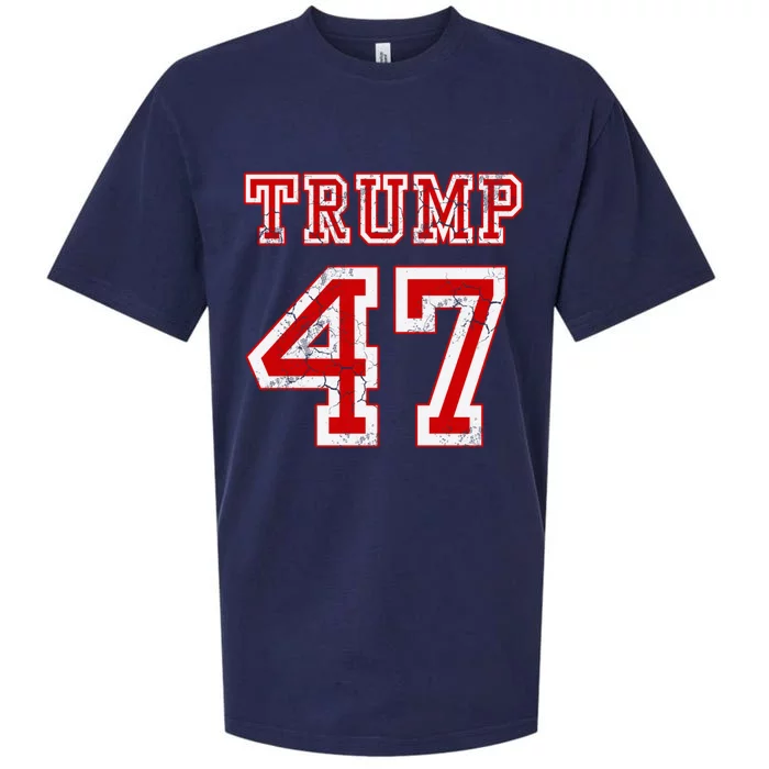 Trump 47 2024 Election Republican Conservative Sueded Cloud Jersey T-Shirt