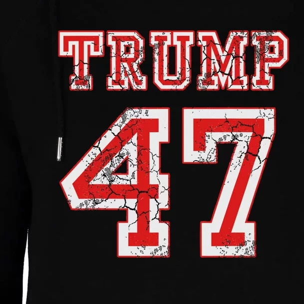 Trump 47 2024 Republican Conservative Women Womens Funnel Neck Pullover Hood