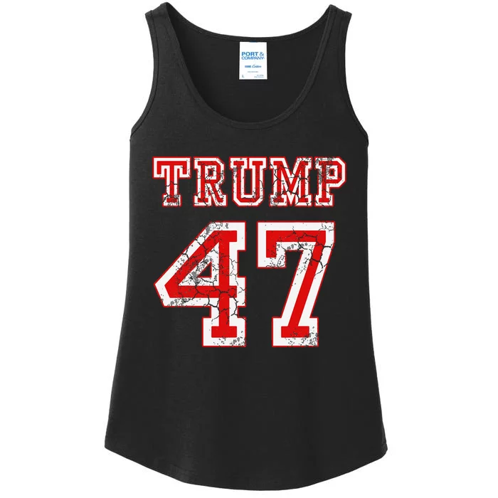 Trump 47 2024 Election Republican Conservative Ladies Essential Tank