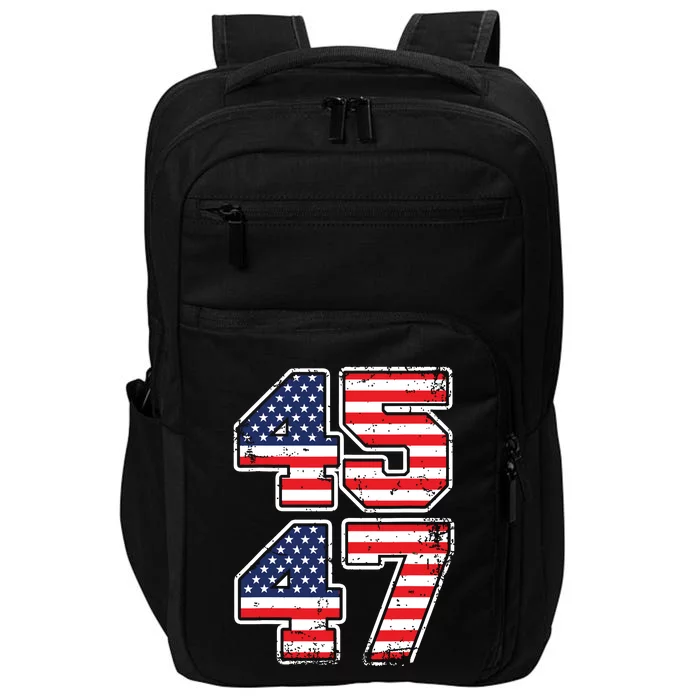 Trump 45 47 2024 President Vintage Impact Tech Backpack