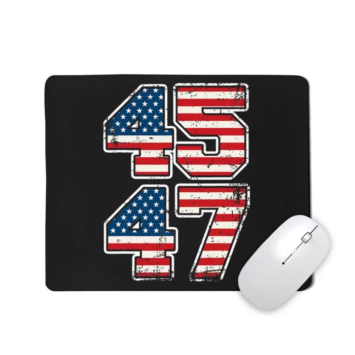 Trump 45 47 2024 President Vintage Mousepad